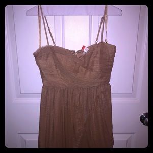 Gold cocktail dress